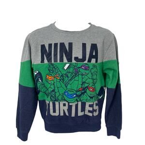 Nickelodeon Kids Color Block Ninja Turtles Sweatshirt Size Small S